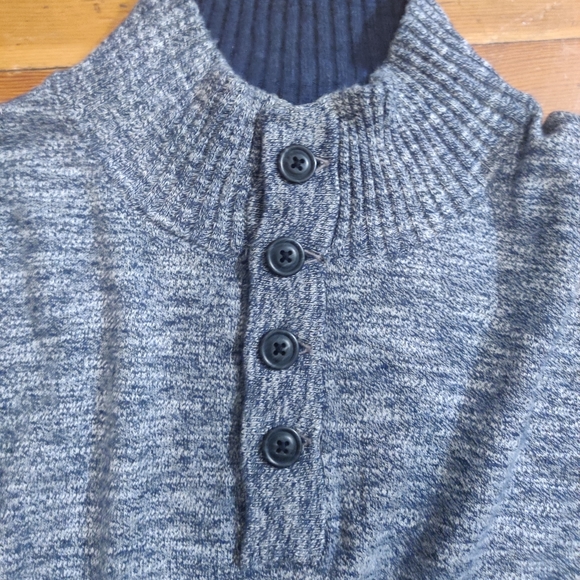 Grayers Gray Mens Large L Long Sleeve Sweater - Picture 6 of 10